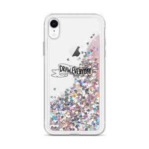 Draw Everyday Liquid Glitter Phone Case