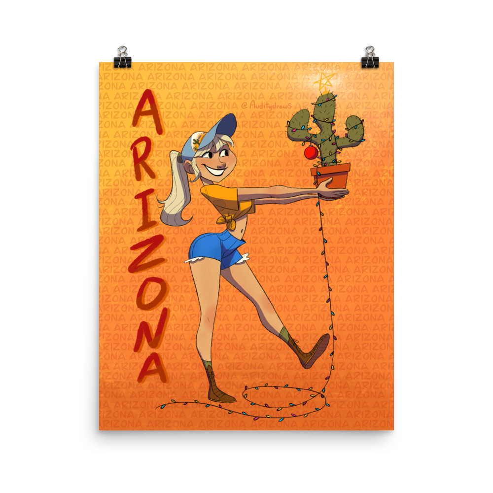 Arizona Poster – AudityDraws
