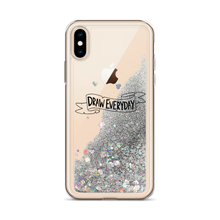 Load image into Gallery viewer, Draw Everyday Liquid Glitter Phone Case