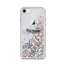 Load image into Gallery viewer, Draw Everyday Liquid Glitter Phone Case