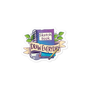 Sketchbook Draw Everyday Sticker