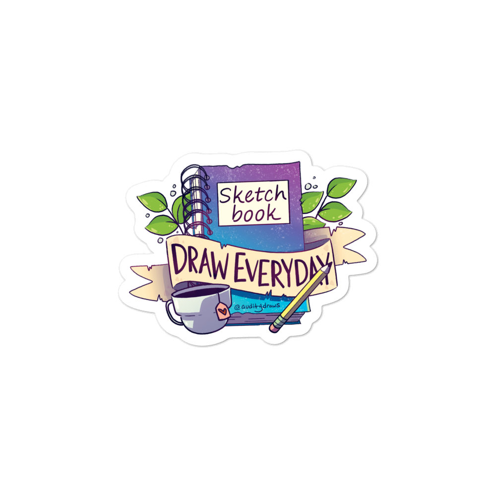 Sketchbook Draw Everyday Sticker